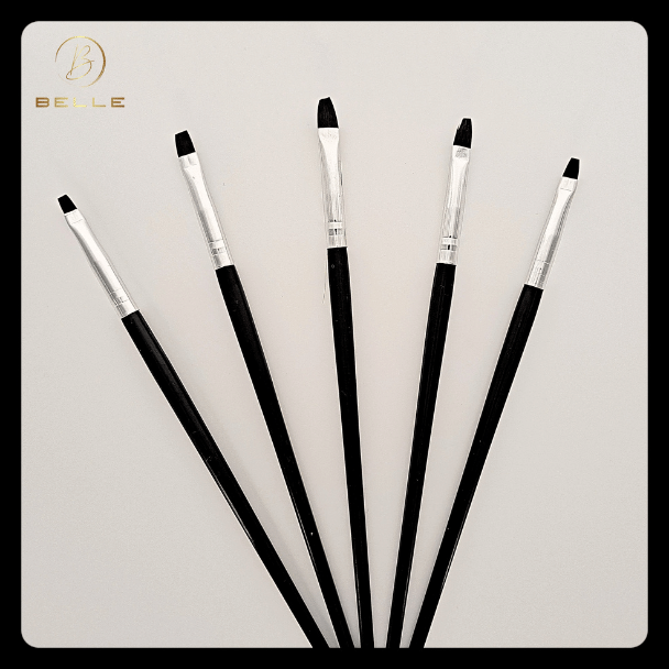 5 Piece Acrylic & Gel Brush Set on a white background.